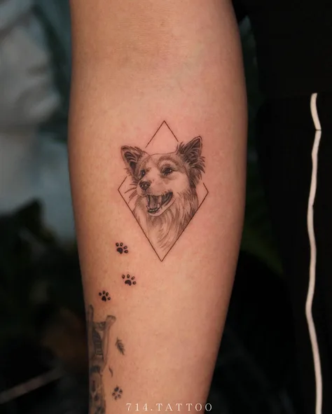 子犬のタトゥー
