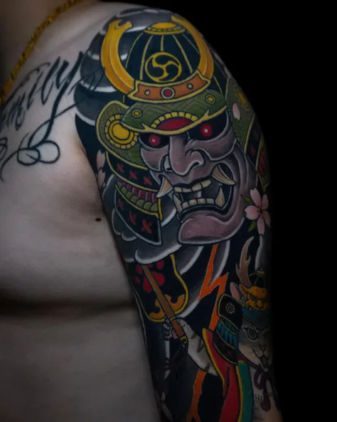 武士と三匹の猫