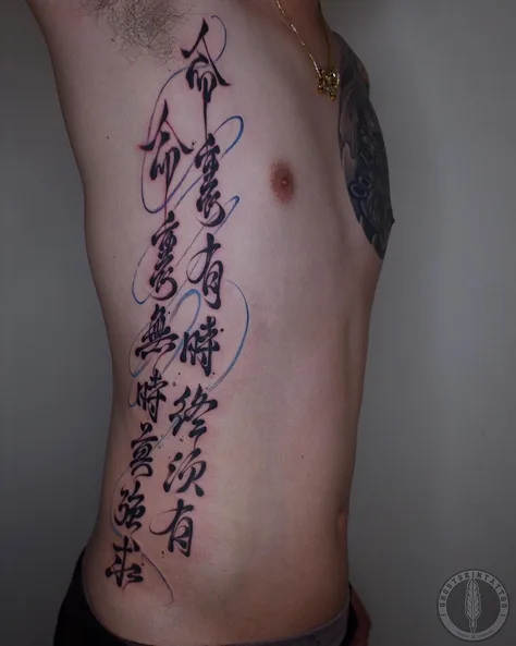 書写：命裏有時終須有