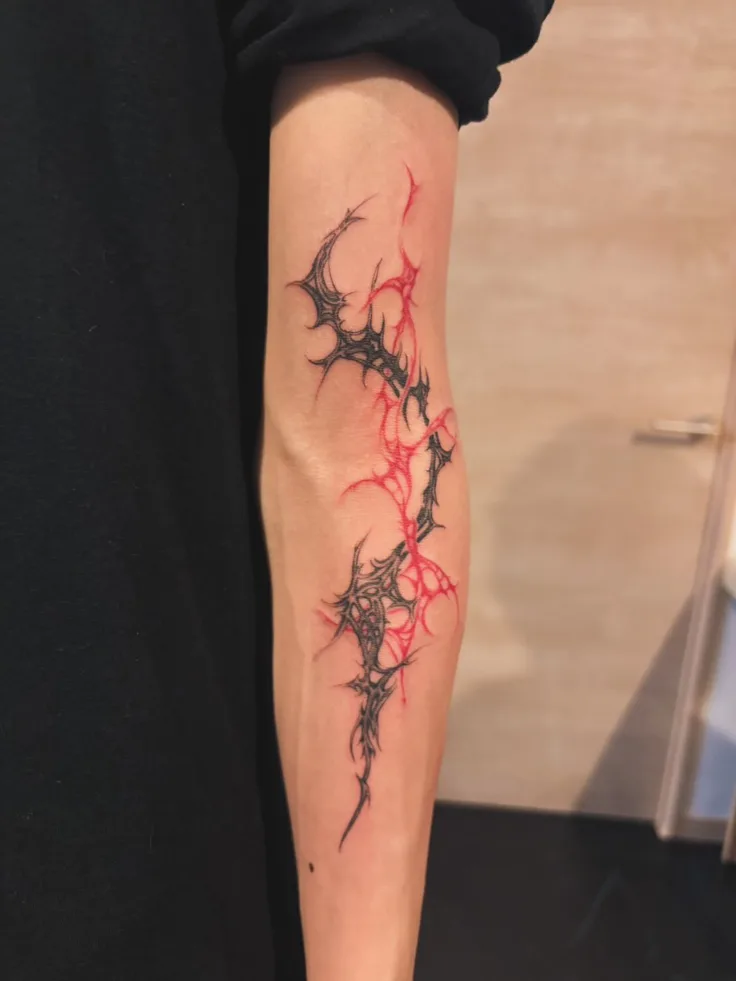腕のタトゥー