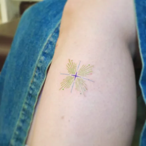 종아리에 반짝임을 새겨드렸습니다 ( ღ’ᴗ‘ღ )