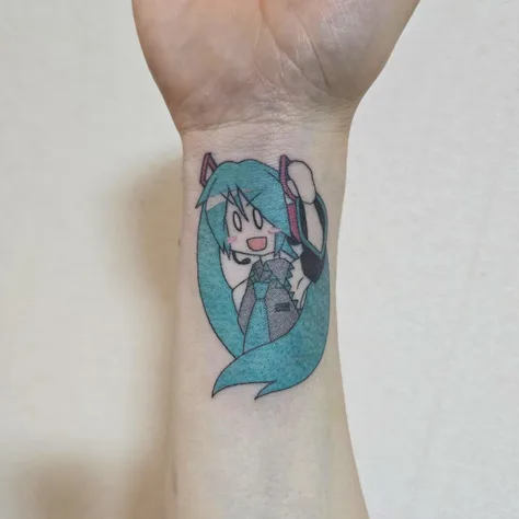 初音ミクのタトゥー