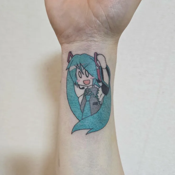 初音ミクのタトゥー