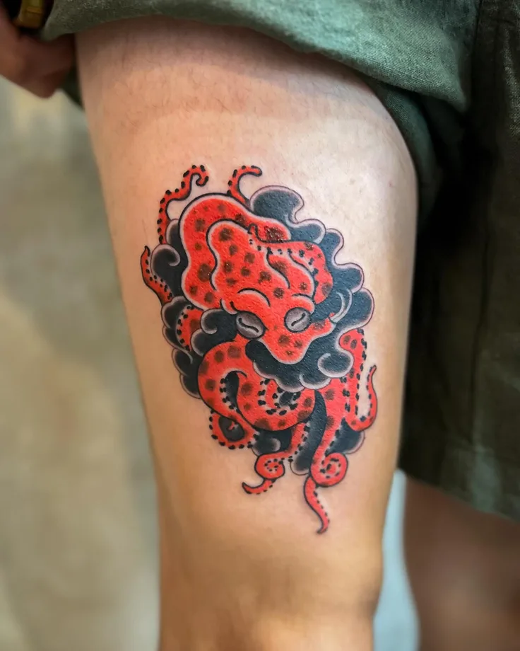 タコの和彫り