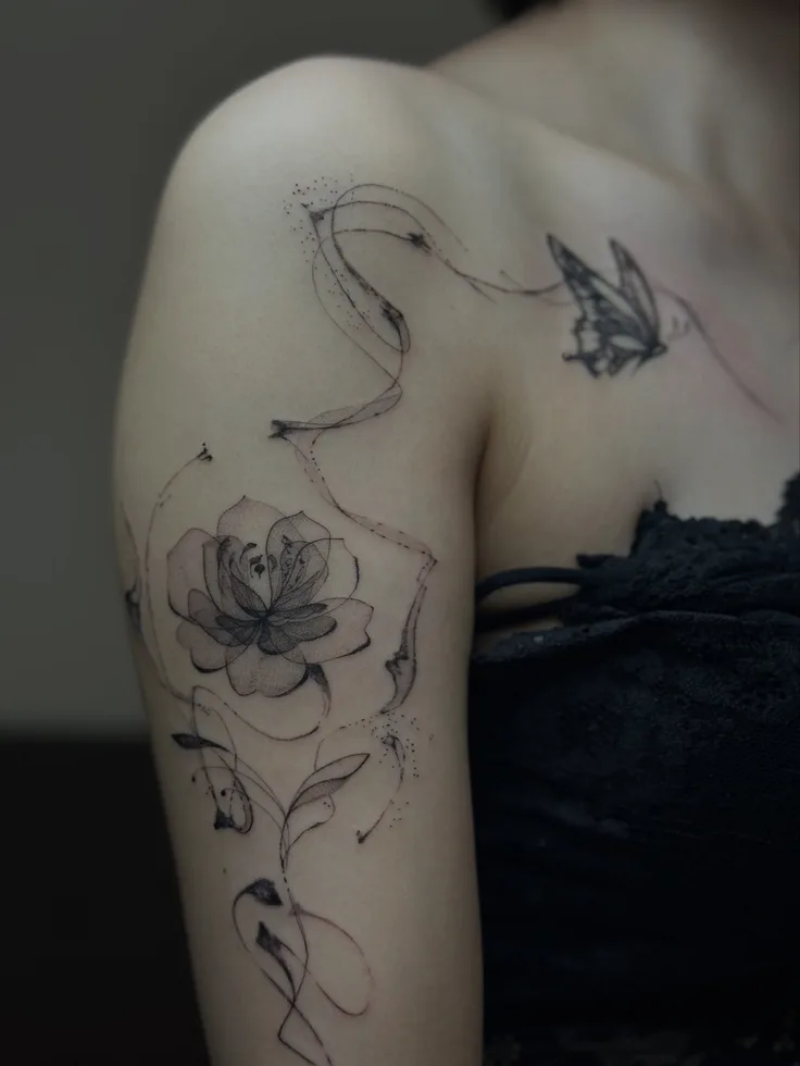 Rose × Butterfly ••Smoke style••