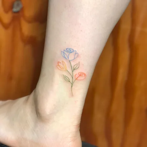 花のラインワーク
