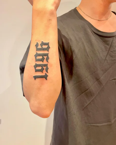 数字のタトゥー