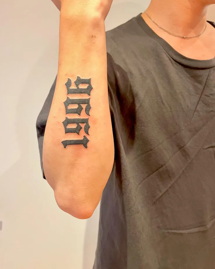 数字のタトゥー
