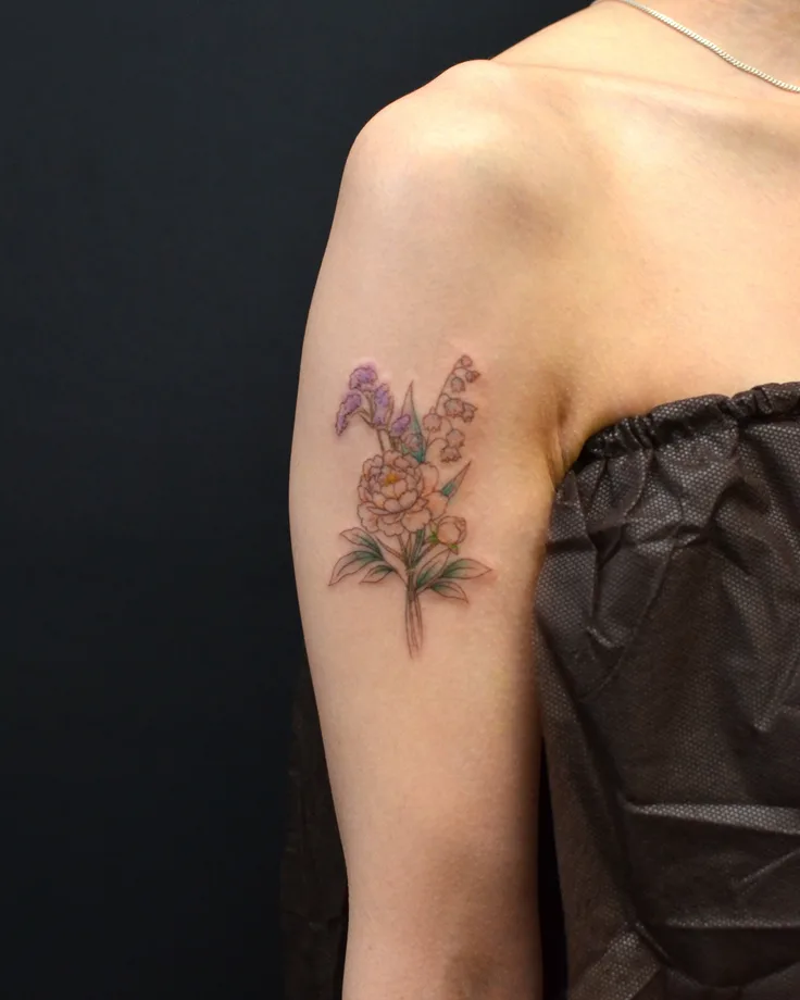 誕生花の花束
