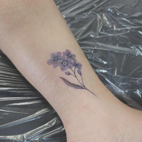 花のタトゥー