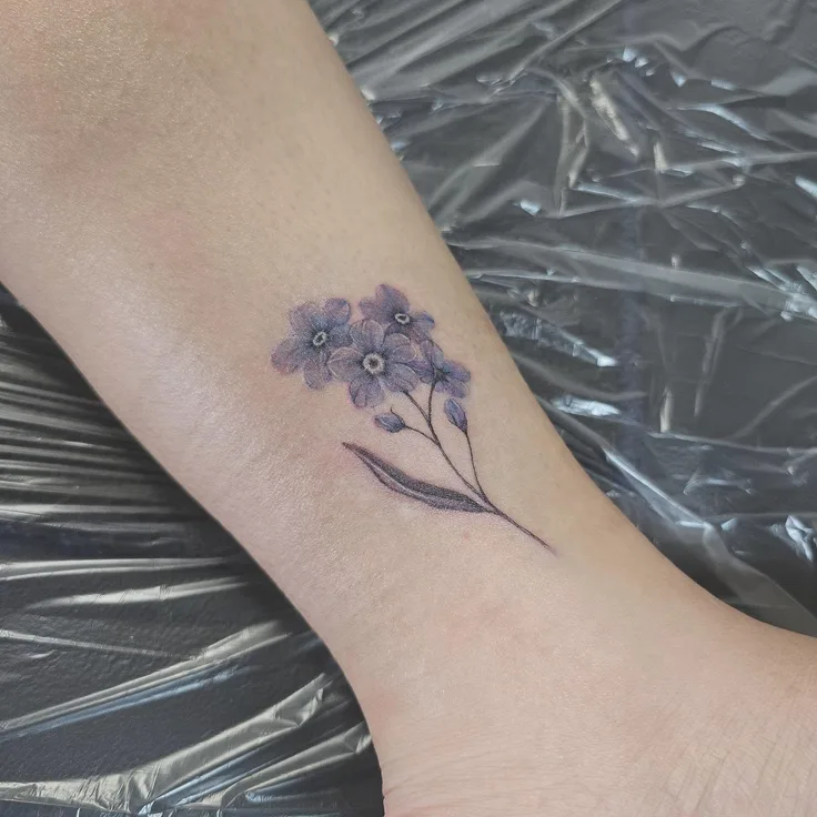 花のタトゥー