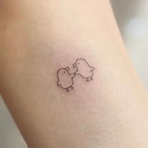 手描き風のひよこ