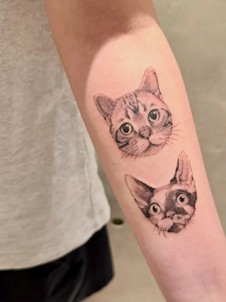 愛猫のタトゥー