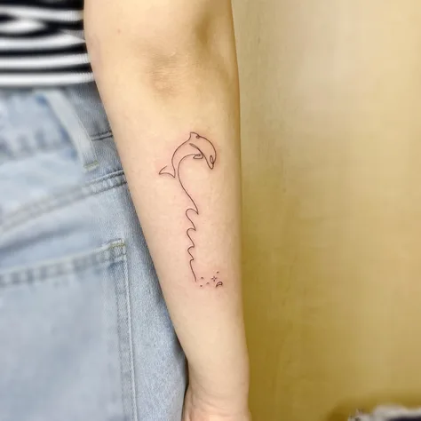 イルカと蝶々