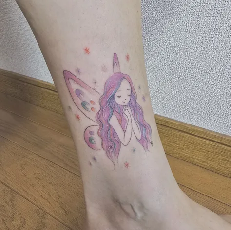 蝶のタトゥー