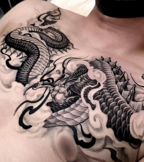 龍のタトゥー