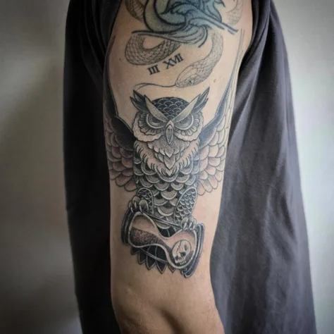 フクロウとドクロ