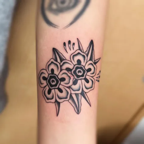 花のタトゥー