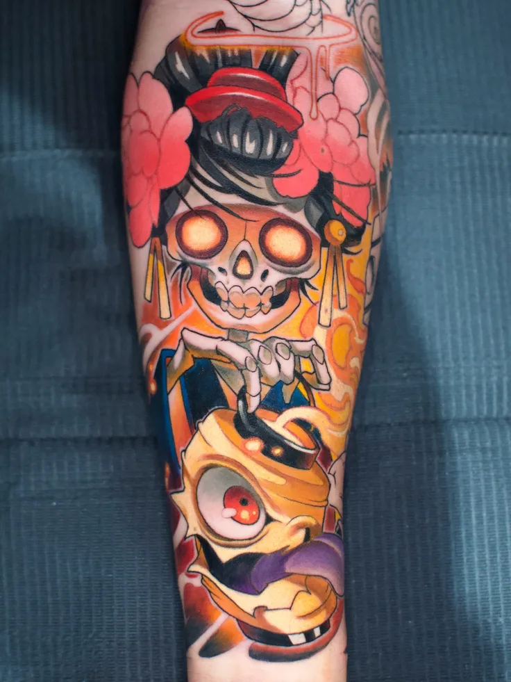 ニュースクール・腕のタトゥー