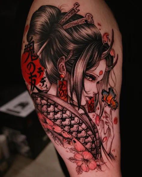 芸者の刺青
