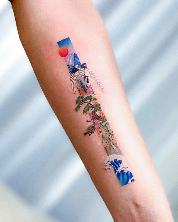 腕のタトゥー